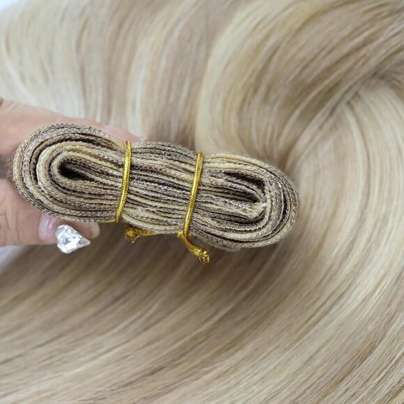 Weft Hair Extensions Human Hair 22 Inch Sew In Hair Extensions Remy Straight Hai - Picture 9 of 9